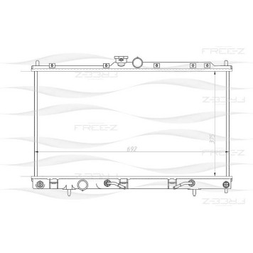 Радиатор MITSUBISHI Lancer 03-> <b>FREEZ KK0157</b>
