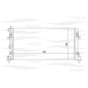 Радиатор AUDI A1 10->/VW Polo 10-> <b>FREEZ KK0187</b>