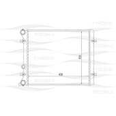 Радиатор VW GolfBora 97->SKODA Octavia 96->SEAT ToledoLeon 99-> <b>FREEZ KK0188</b>