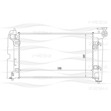 Радиатор TOYOTA Corolla 02-> <b>FREEZ KK0192</b>