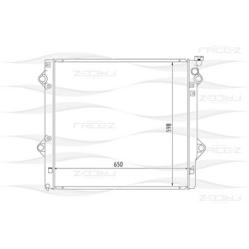 Радиатор TOYOTA Land cruiser 03-> <b>FREEZ KK0195</b>