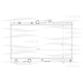 Радиатор TOYOTA Corolla/Levin/Sprinter 92-> <b>FREEZ KK0196</b>