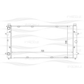 Радиатор VW Transporter 90-> <b>FREEZ KK0203</b>