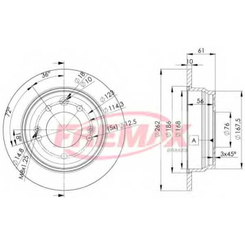 Тормозной диск FREMAX BD-0581