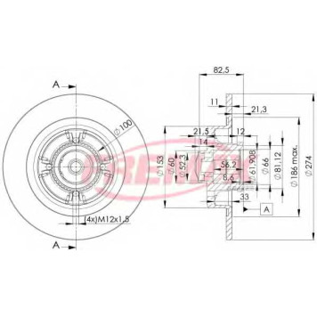 Тормозной диск <b>FREMAX BD-1181</b>