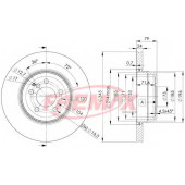 Диск торм. зад.вент.345x24 5 отв. MIN2 <b>FREMAX BD1971</b>