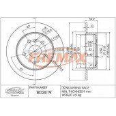 Тормозной диск FREMAX BD-2819
