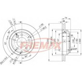 Диск торм. зад. вент.[330x28] 5 отв.(MIN2) <b>FREMAX BD3328</b>