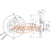 Диск торм. пер. вент.[294x24] 5 отв. MIN2 <b>FREMAX BD4702</b>
