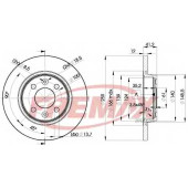 Диск торм. пер.[259x12] 4 отв. MIN2 <b>FREMAX BD4707</b>