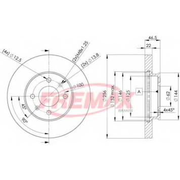 Тормозной диск FREMAX BD-5101