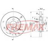 Тормозной диск FREMAX BD-5602