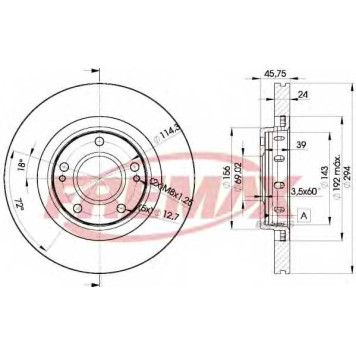Тормозной диск FREMAX BD-5924