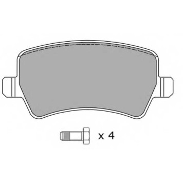 Комплект тормозных колодок, дисковый тормоз <b>FREMAX FBP-1497</b>