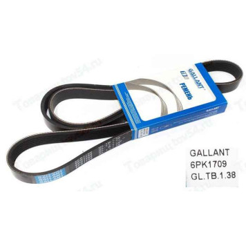 Ремень 6PK1709 LADA Largus с ГУР и кондиционером <b>GALLANT GL.TB.1.38</b>