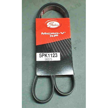 Ремень 5РК1123 ВАЗ 2110-12 с ГУР <b>GATES 5PK1123 XF 58375</b>
