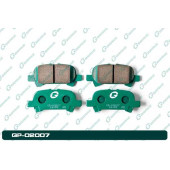Колодки тормозные дисковые GP-02007 <b>G-BRAKE GP02007</b>