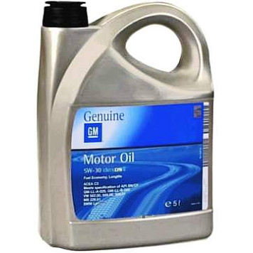 Масло моторное синтетическое 5л 5w30 SM/CF General Motors Dexos 2 93165557