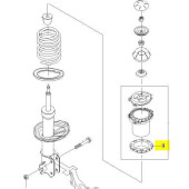 Опора пружины CHEVROLET LACETTI/LANOS передняя верхняя <b>GENERAL MOTORS 94580660</b>