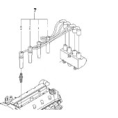 Провода в/в CHEVROLET AVEO 1,4 05-/LACETTI 1,4 04-/REZZO 1,6 05- <b>GENERAL MOTORS 96497773</b>