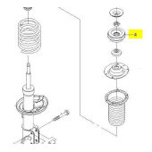 Опора стойки перед. AVEO/STRUT MOUNT A-F <b>GENERAL MOTORS 96653239</b>