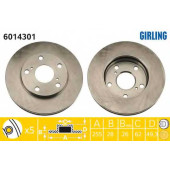Тормозной диск GIRLING 6014301