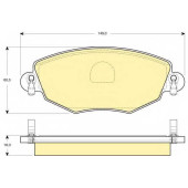Колодки тормозные дисковые для FORD METROSTAR, MONDEO(B4Y,B5Y,BWY) <b>GIRLING 6114344 / 23278</b>