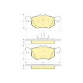 Колодки тормозные дисковые для FORD MAVERICK / MAZDA TRIBUTE(EP) <b>GIRLING 6114972 / 23787</b>