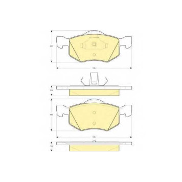 Колодки тормозные дисковые для FORD MAVERICK / MAZDA TRIBUTE(EP) <b>GIRLING 6114972 / 23787</b>