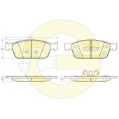 Колодки тормозные дисковые для FORD FOCUS, KUGA(DM2), TOURNEO CONNECT, TRANSIT CONNECT <b>GIRLING 6120092 / 25555</b>
