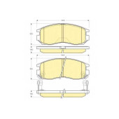 Колодки тормозные дисковые для MITSUBISHI COLT, ECLIPSE, FTO, GALANT, LANCER, SANTAMO, SPACE RUNNER, SPACE <b>GIRLING 6131339 / 21647</b>