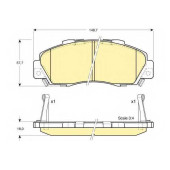 Колодки тормозные дисковые <b>GIRLING 6131779</b>