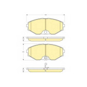 Колодки тормозные дисковые для INFINITI J30, Q45 / NISSAN AVENIR, CEDRIC(Y34), CEFIRO(J31), GLORIA(Y31,Y34), MAXIMA QX(A33), MAXIMA(A32) <b>GIRLING 6132739 / 23184</b>