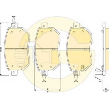 Колодки тормозные дисковые для INFINITI FX, M35, M45 / NISSAN MURANO(Z50,Z51) <b>GIRLING 6134169 / 24056</b>