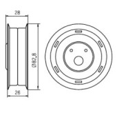 Ролик грм опорный <b>GMB GT80070</b>