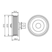 Ролик приводного ремня кондиционера TOYOTA 1GFE 89- <b>GMB GT90920</b>