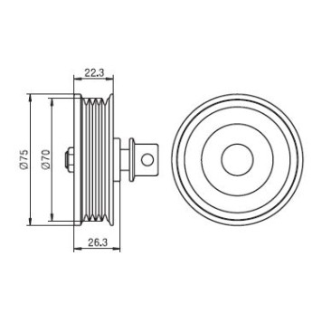 Ролик приводного ремня кондиционера TOYOTA 1GFE 89- <b>GMB GT90920</b>