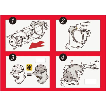 Насос водяной MITSUBISHI 1.8/2.0/2.4 >00/ HYUNDAI 2.4 97> GWM-23A <b>GMB GWM23A</b>-1