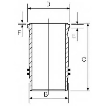 Гильза цилиндра GOETZE ENGINE 14-450790-00
