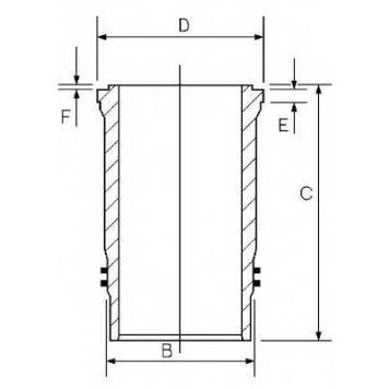 Гильза цилиндра GOETZE ENGINE 14-452310-00
