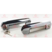 Ручки двери наружные ВАЗ 21213, 2106 передние (2шт + личинки) гальванизированные <b>ГРАНД РИ АЛ 50719</b>