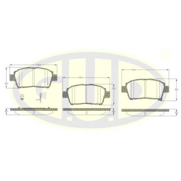Колодки пер toy corolla/verso/prius 1.4-1.8 wt-i 02- <b>G.U.D GBP097102</b>