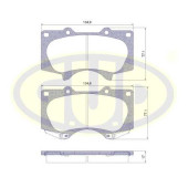 Колодки пер lex gx 470 01-09toy land cruiser 2.74.03.0d-4dfj cruiser(fj) 06- <b>G.U.D GBP098800</b>
