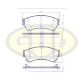 Колодки пер maz 6 1.82.0dt2.2dt2.5i 05- <b>G.U.D GBP119602</b>