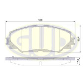 Колодки пер toy rav4aurisversotrezia 06- <b>G.U.D GBP123200</b>
