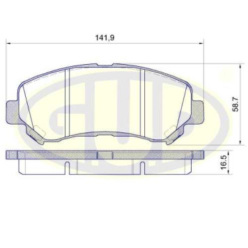 Колодки пер nis qashqai 1.5dci1.6i2.0dci2.0i x-trail (t31) 2.0dci2.0i2.5i 07- <b>G.U.D GBP131800</b>