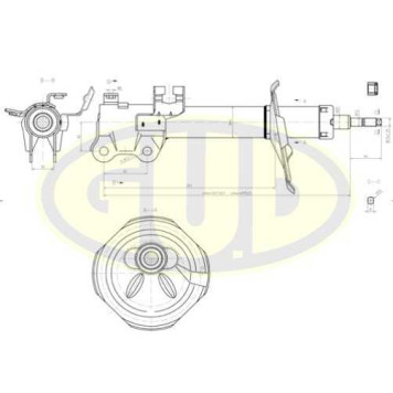 Амортизатор подвески <b>G.U.D GSA333310</b>