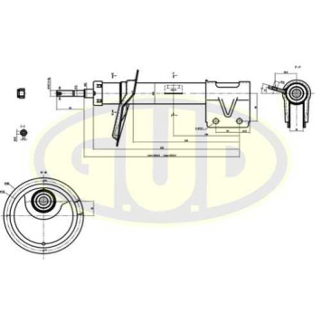 Амортизатор подвески <b>G.U.D GSA333738</b>