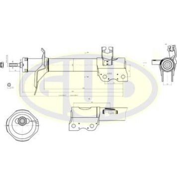 Амортизатор nis x-trail 01- r зад <b>G.U.D GSA334362</b>