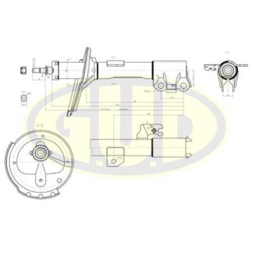 Амортизатор lex rx 03- пер r <b>G.U.D GSA334399</b>